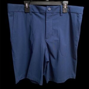 Wonder Nation Boys Everywhere Flat Front Dress Shorts School Uniform Blue